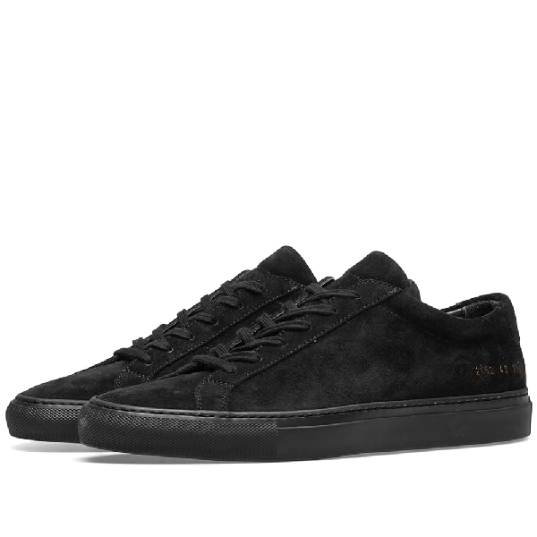 common projects original achilles low suede in black