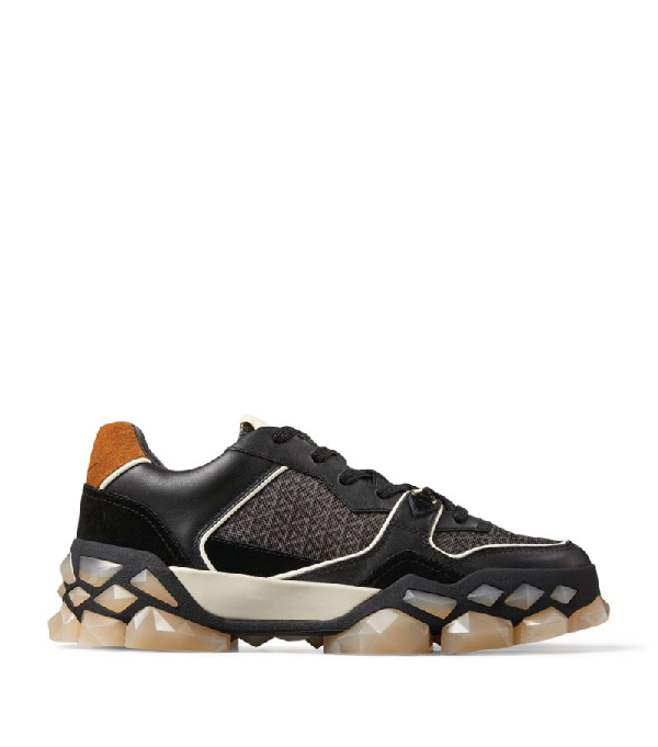 jimmy choo diamond x 运动鞋 in black | modesens