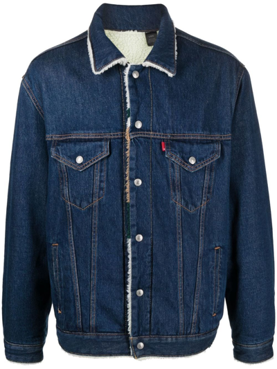 levis denim shirt-jacket in blue